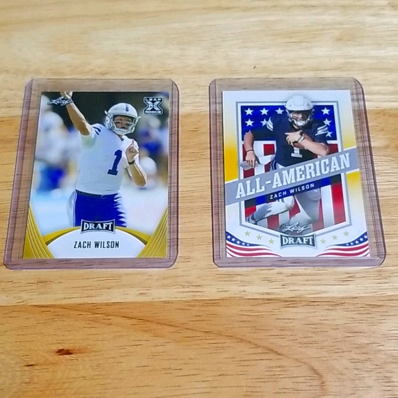 2021 Leaf Draft Zach Wilson RC's , # 3 & # 48 - Picture 1 of 2